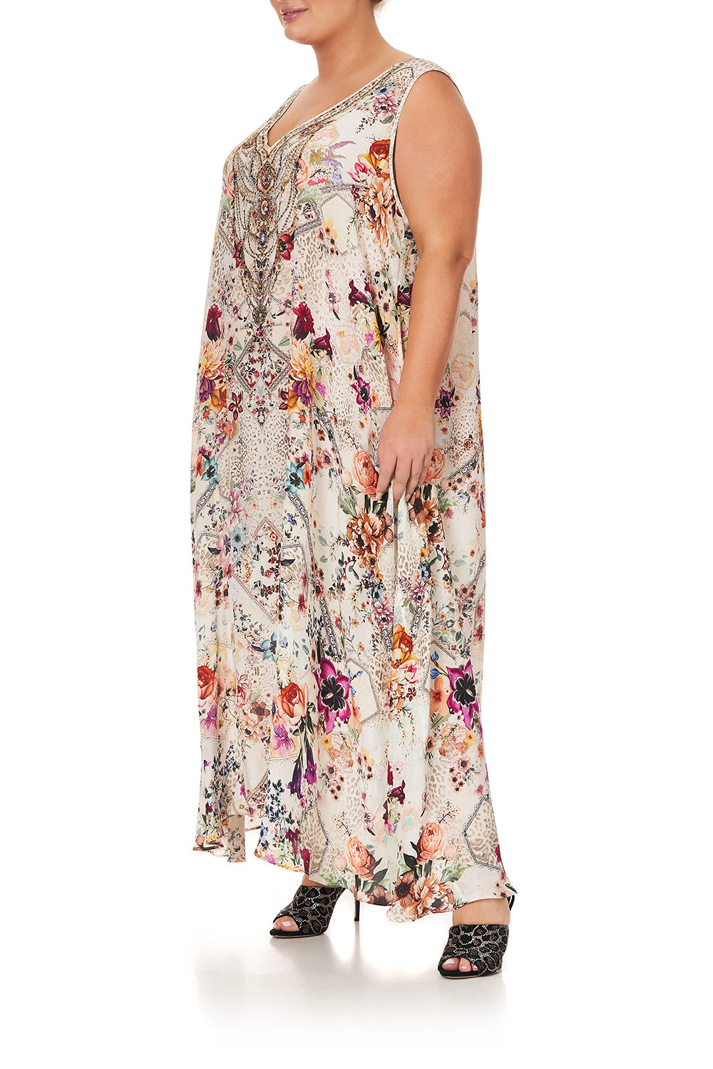 V NECK RACERBACK DRESS SEW IN LOVE