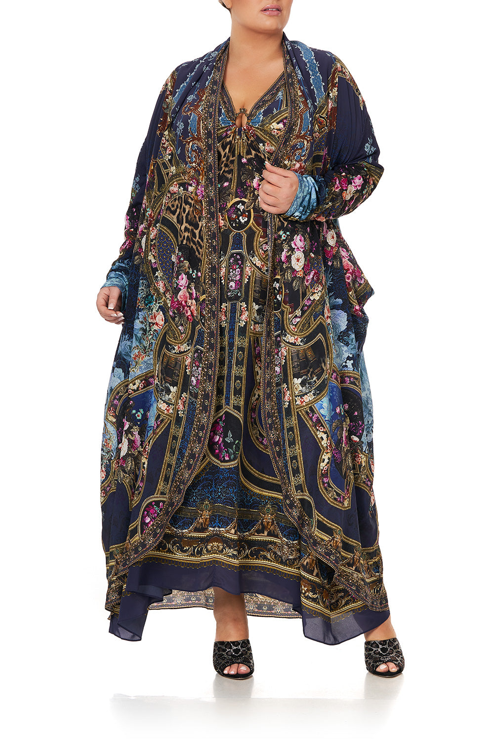 LONG CASUAL JACKET WITH POCKETS FIELDS OF TREASURE