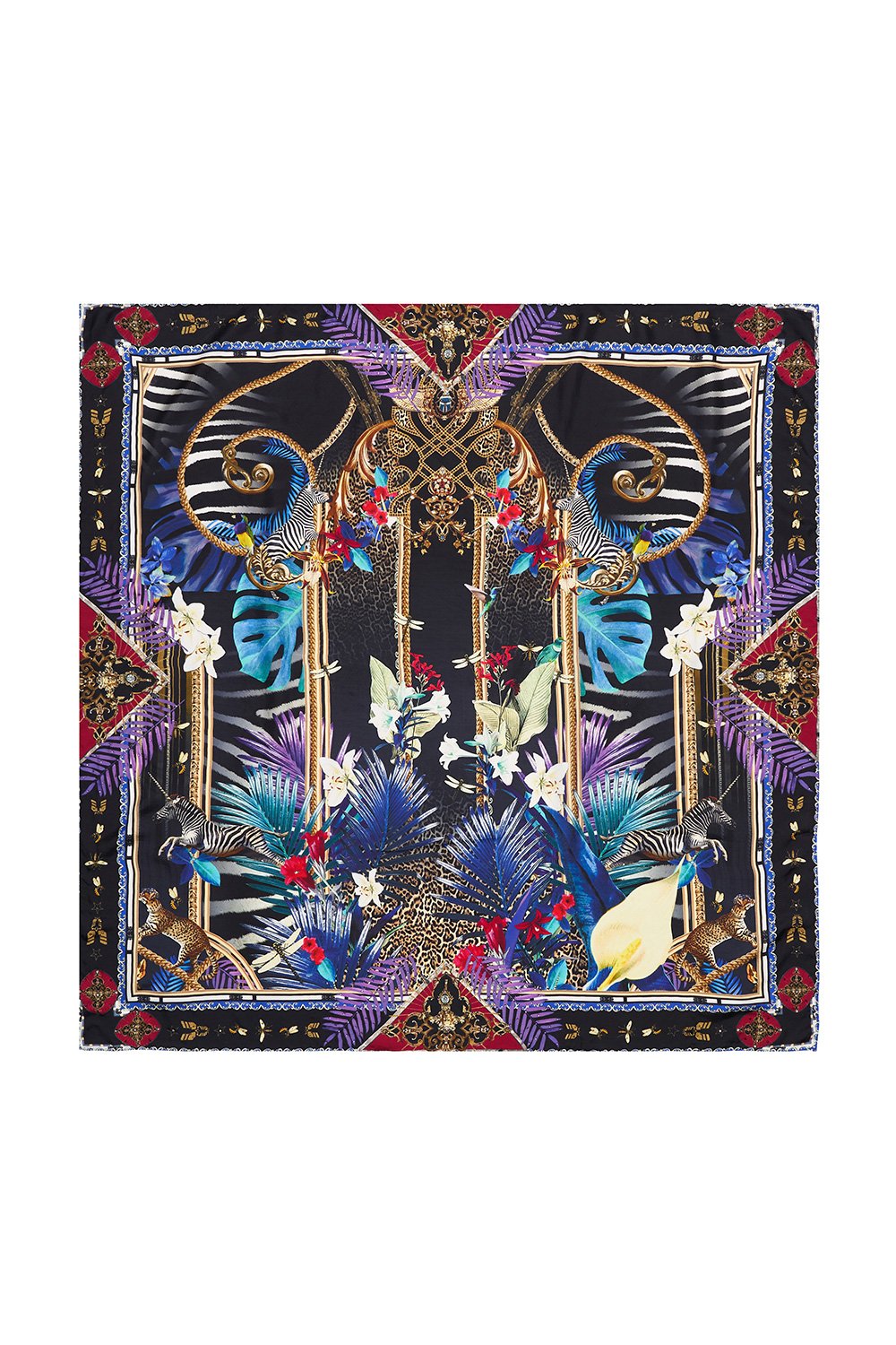 LARGE SQUARE SCARF RAINBOW ROOM