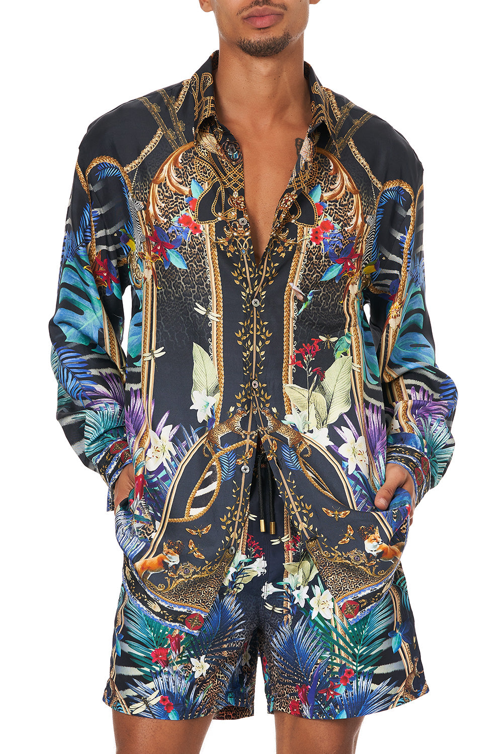 MENS OVERSIZED SHIRT RAINBOW ROOM