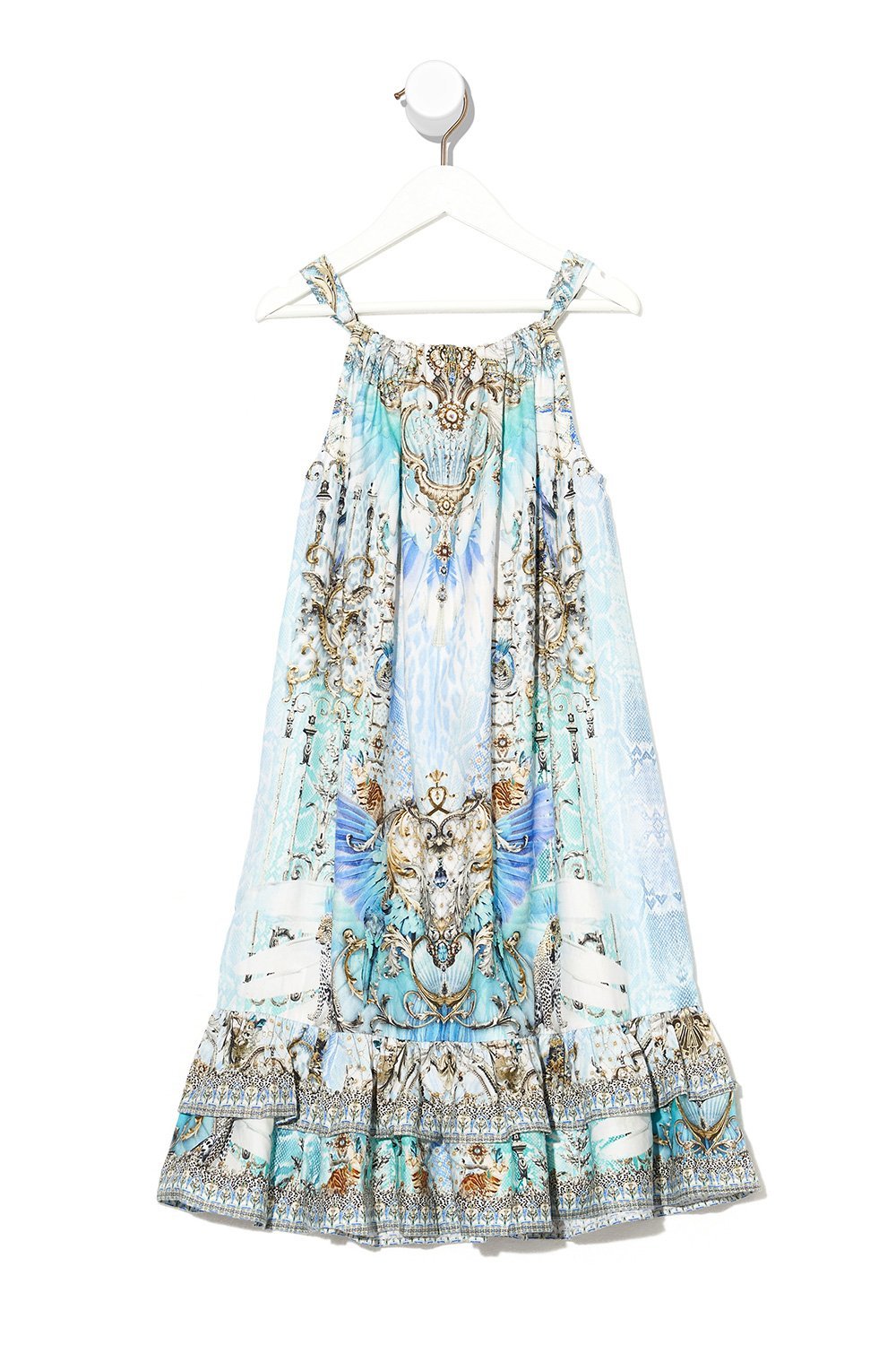 KIDS FRILL HEM TIERED DRESS 12-14 GATSBYS GIRL