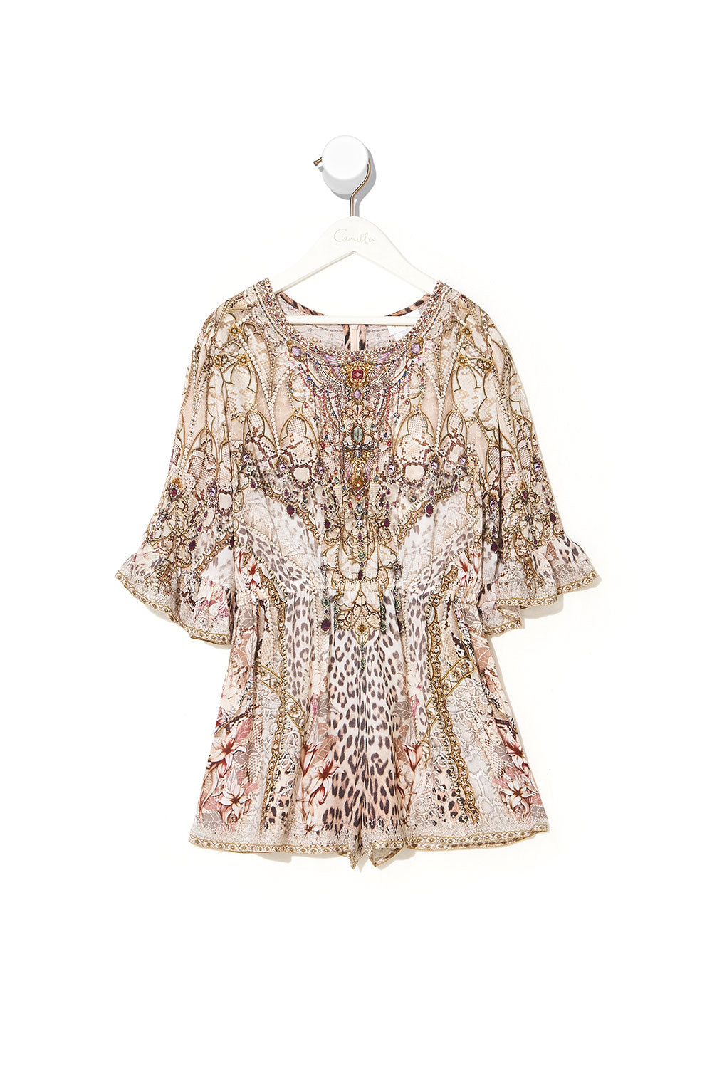 KIDS PLAYSUIT WITH FRILL SLEEVE 4-10 ALL IS NOUVEAU