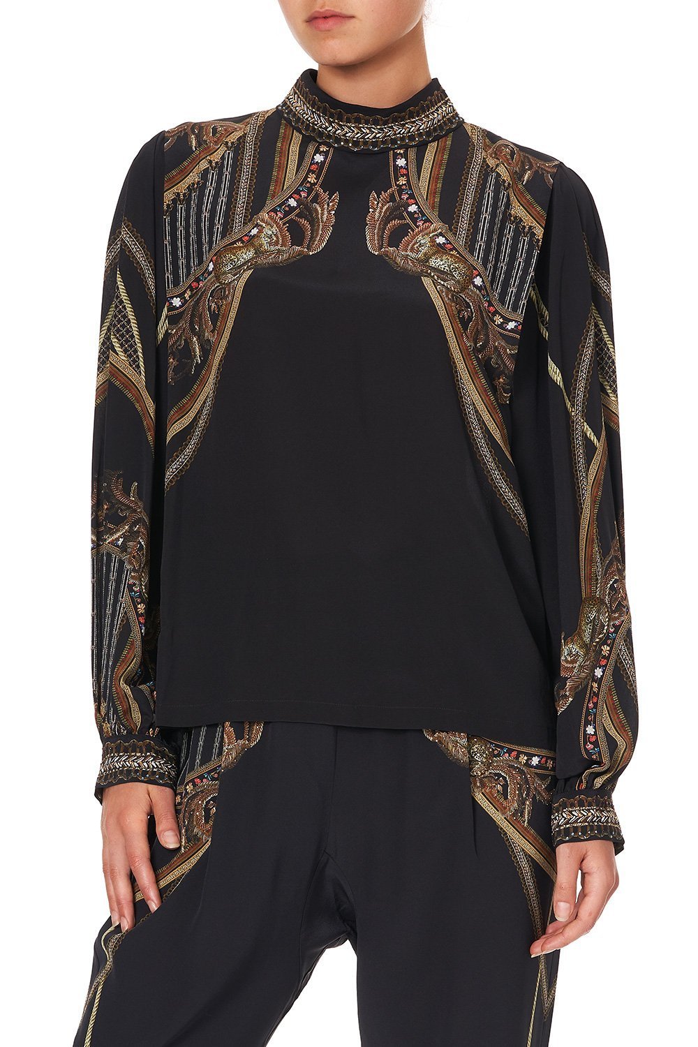 TUCKED SHOULDER TOP BELLE OF THE BAROQUE