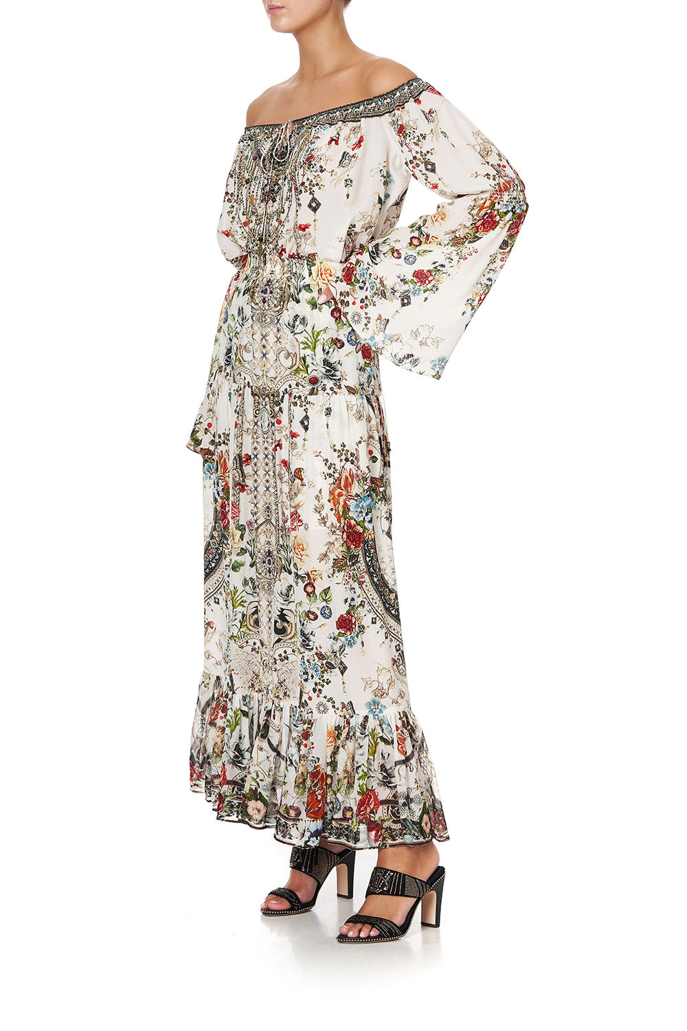 DROP SHOULDER BELL SLEEVE TOP SHAKESPEARES GARDEN