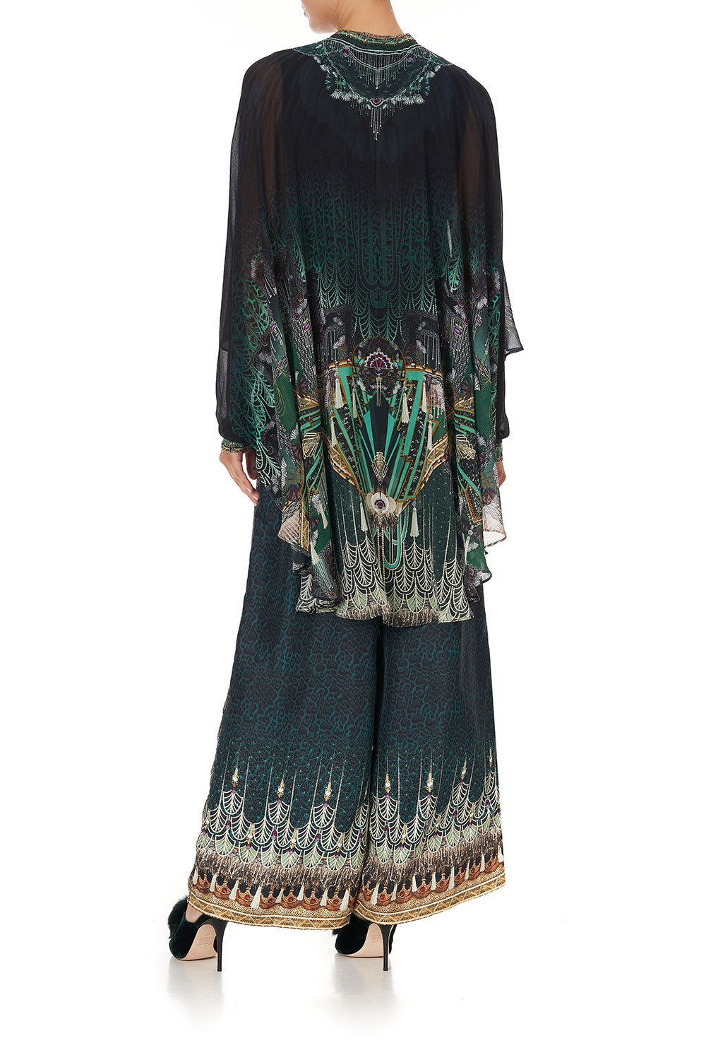 DRAPED BUTTON FRONT BLOUSE FITZGERALDS FLAPPER