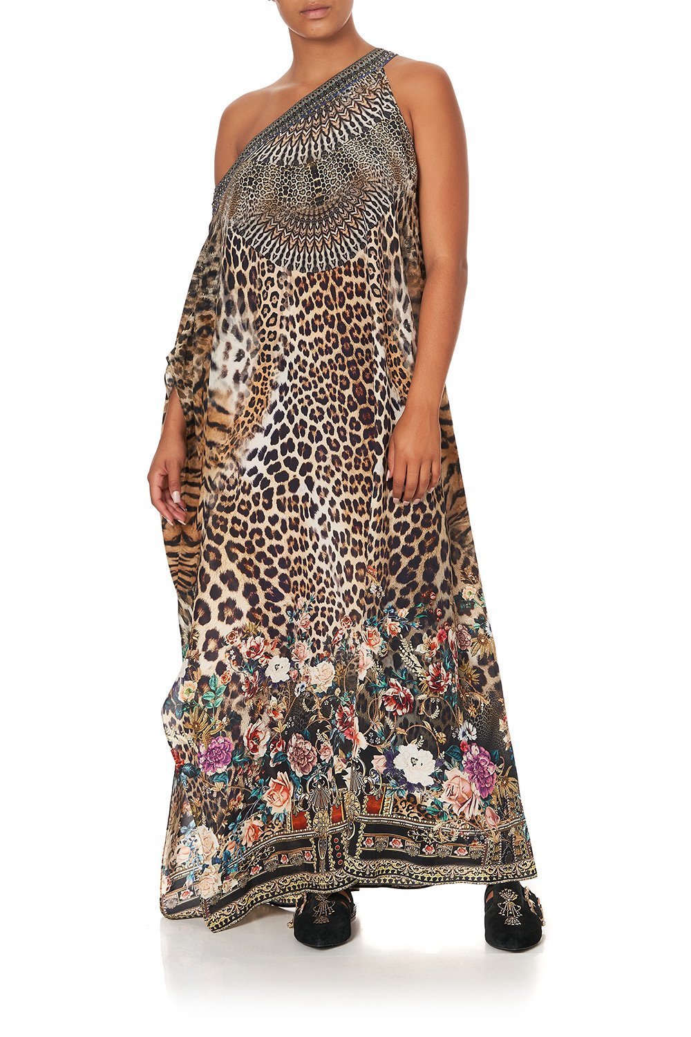 ONE SHOULDER KAFTAN WITH NECKBAND CALL OF THE CATHEDRAL