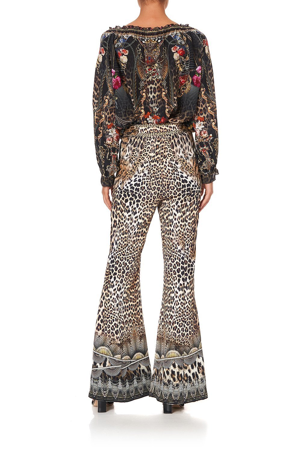 NECK TIE GATHERED BLOUSE GOTHIC GODDESS