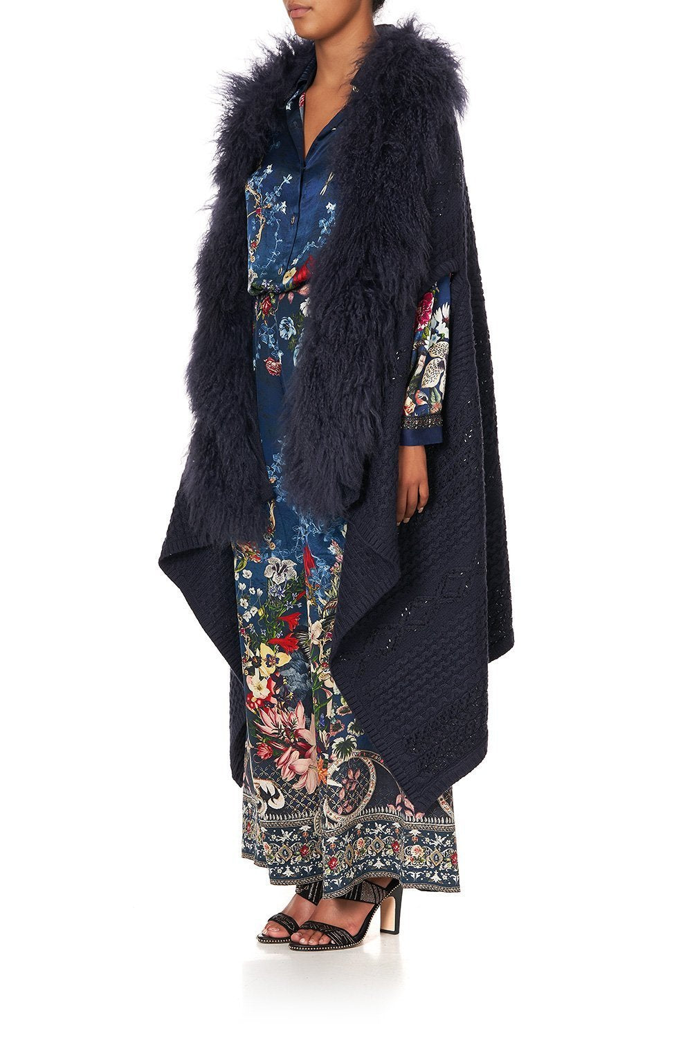 SHEARLING CAPE DREAMS OF MIDSUMMER