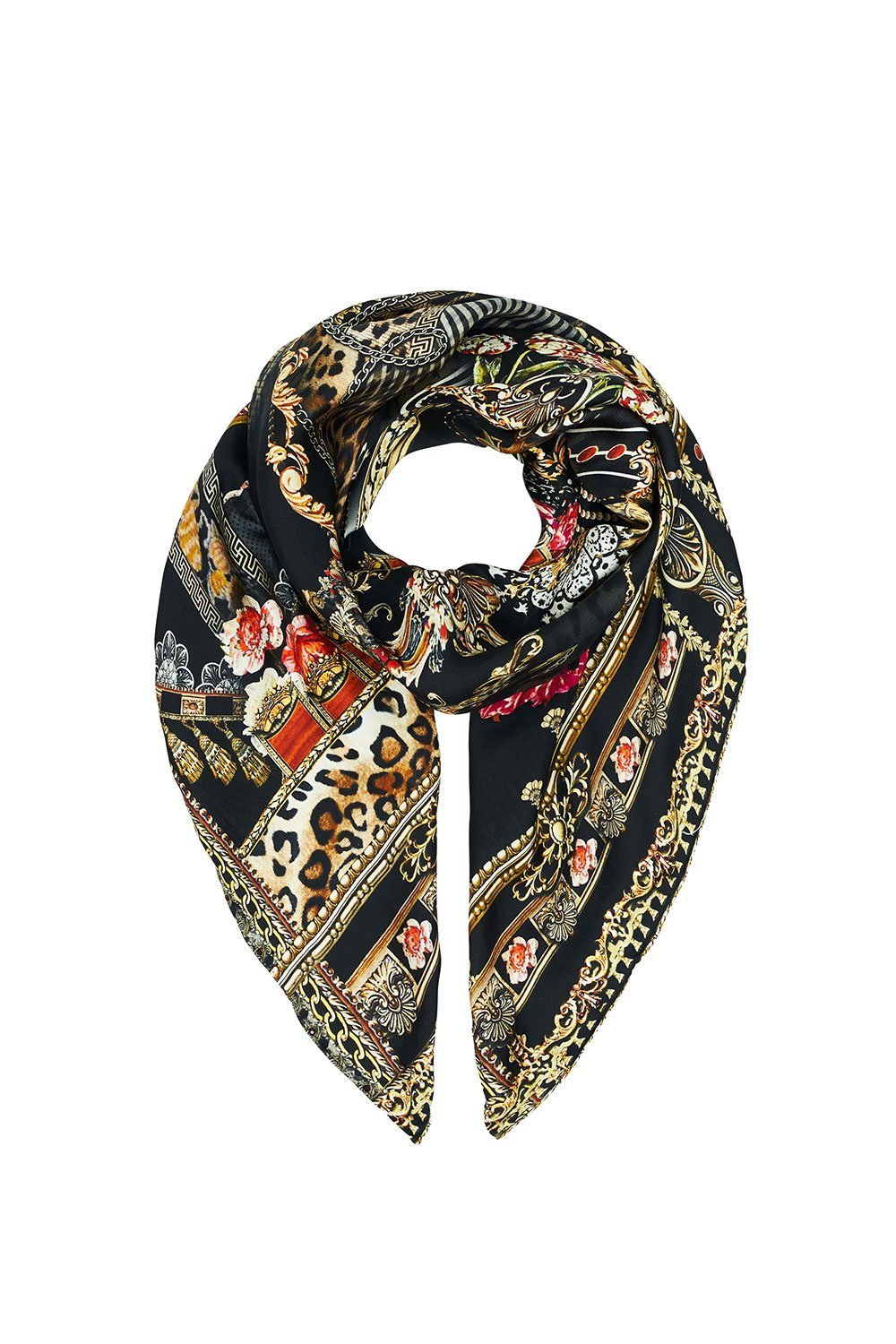 LARGE SQUARE SCARF GOTHIC GODDESS