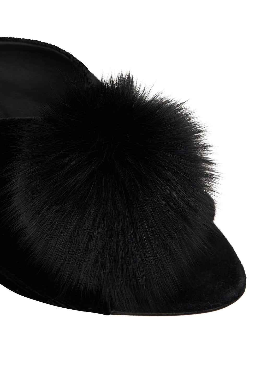 HEELED MULE SOLID BLACK