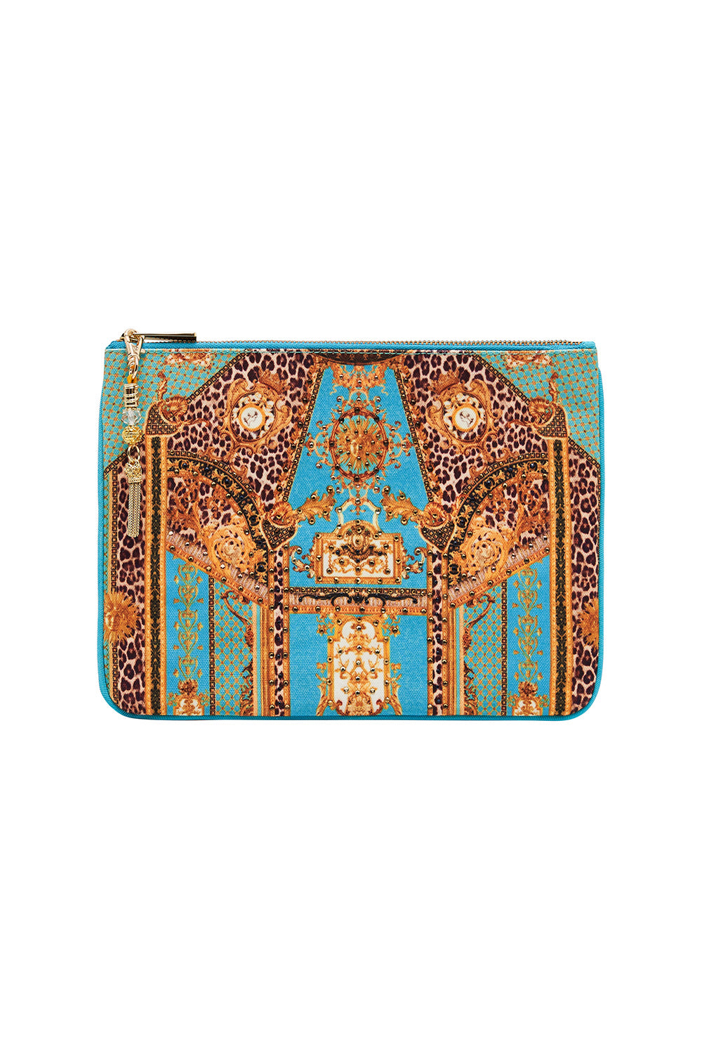 SMALL CANVAS CLUTCH DRIPPING IN DECADENCE