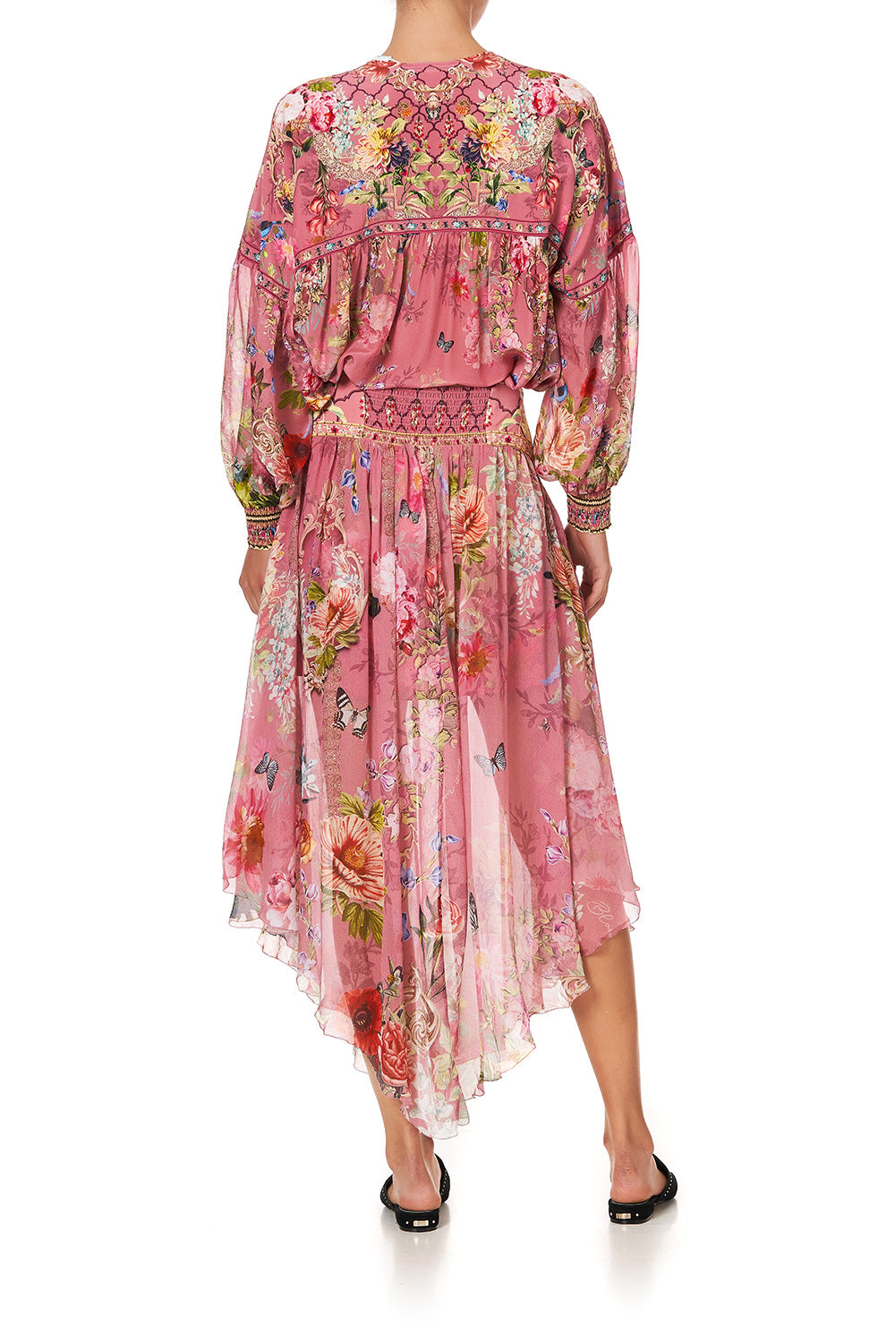 SHAPED WAIST SKIRT PATCHWORK HEART