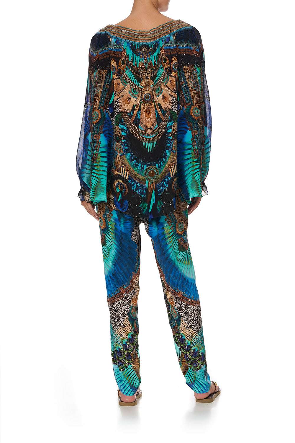 NECK TIE GATHERED BLOUSE TEMPLE TEMPTRESS