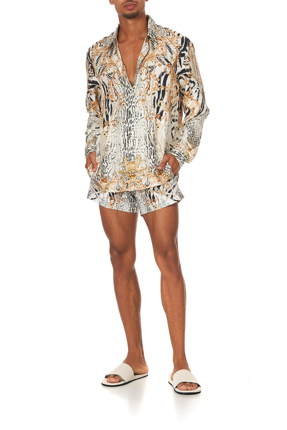 COLLARED LONG SLEEVE SHIRT GATES OF GLORY