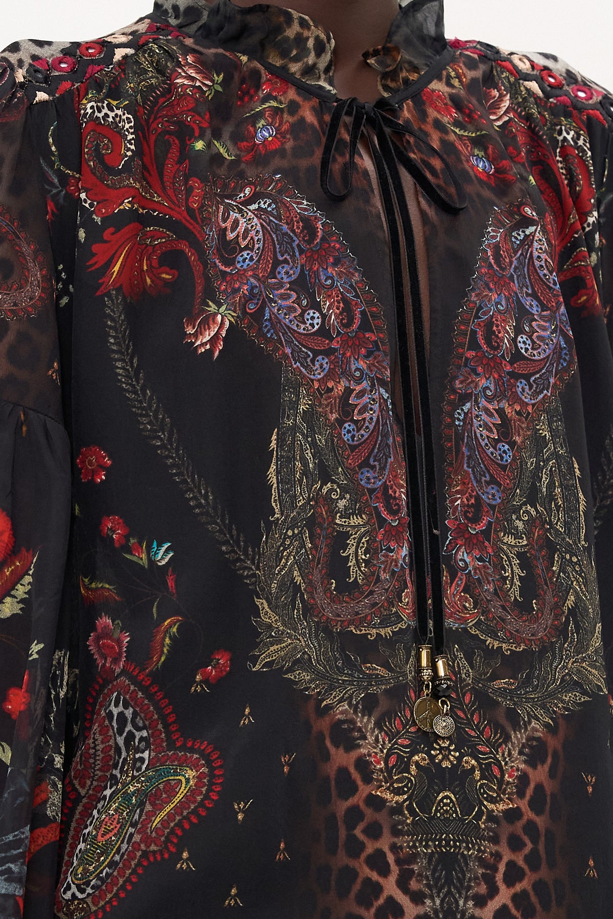 BLOUSON HIGH LOW DRESS WOODSTOCK ROCK