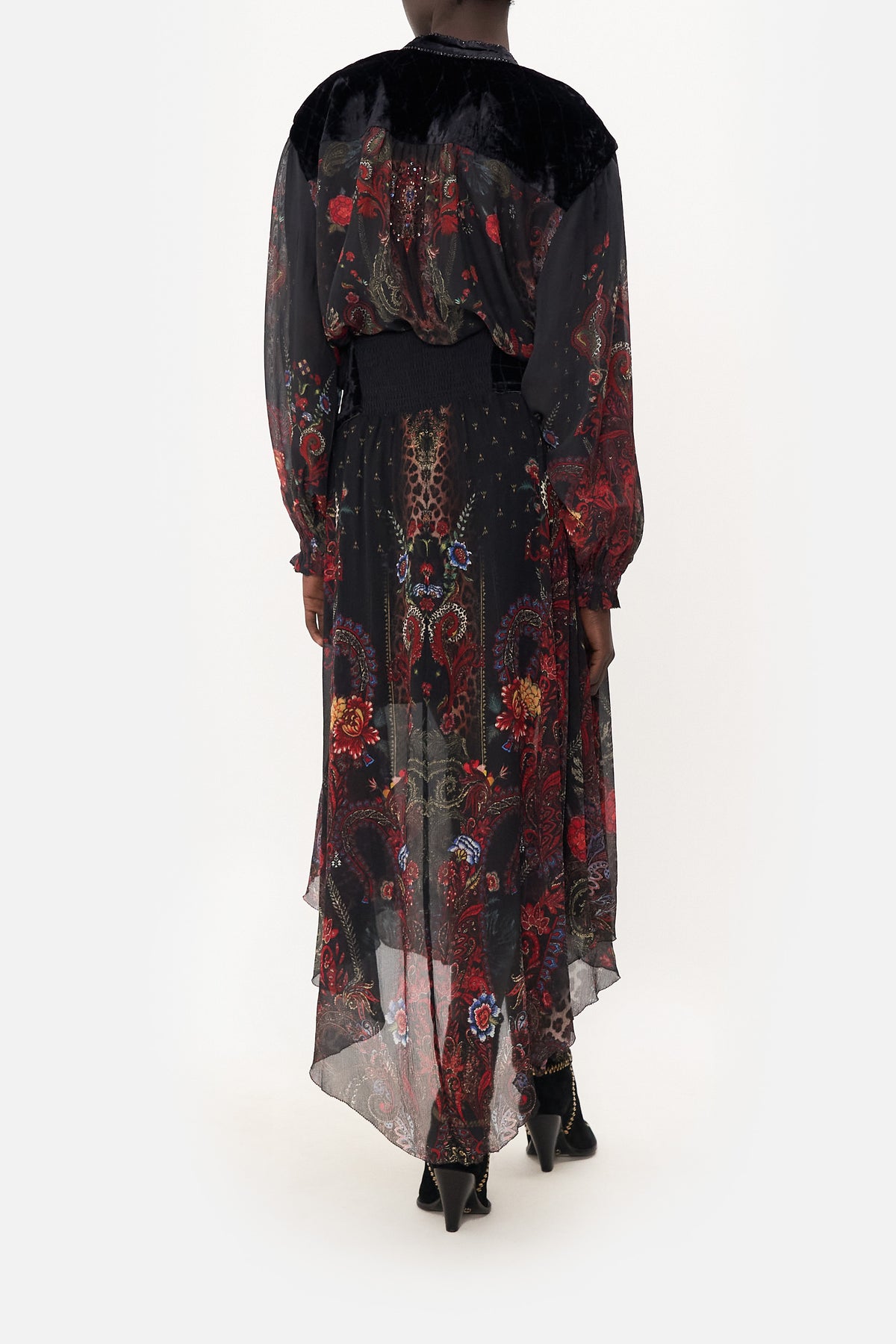 SHAPED WAIST SKIRT WOODSTOCK ROCK