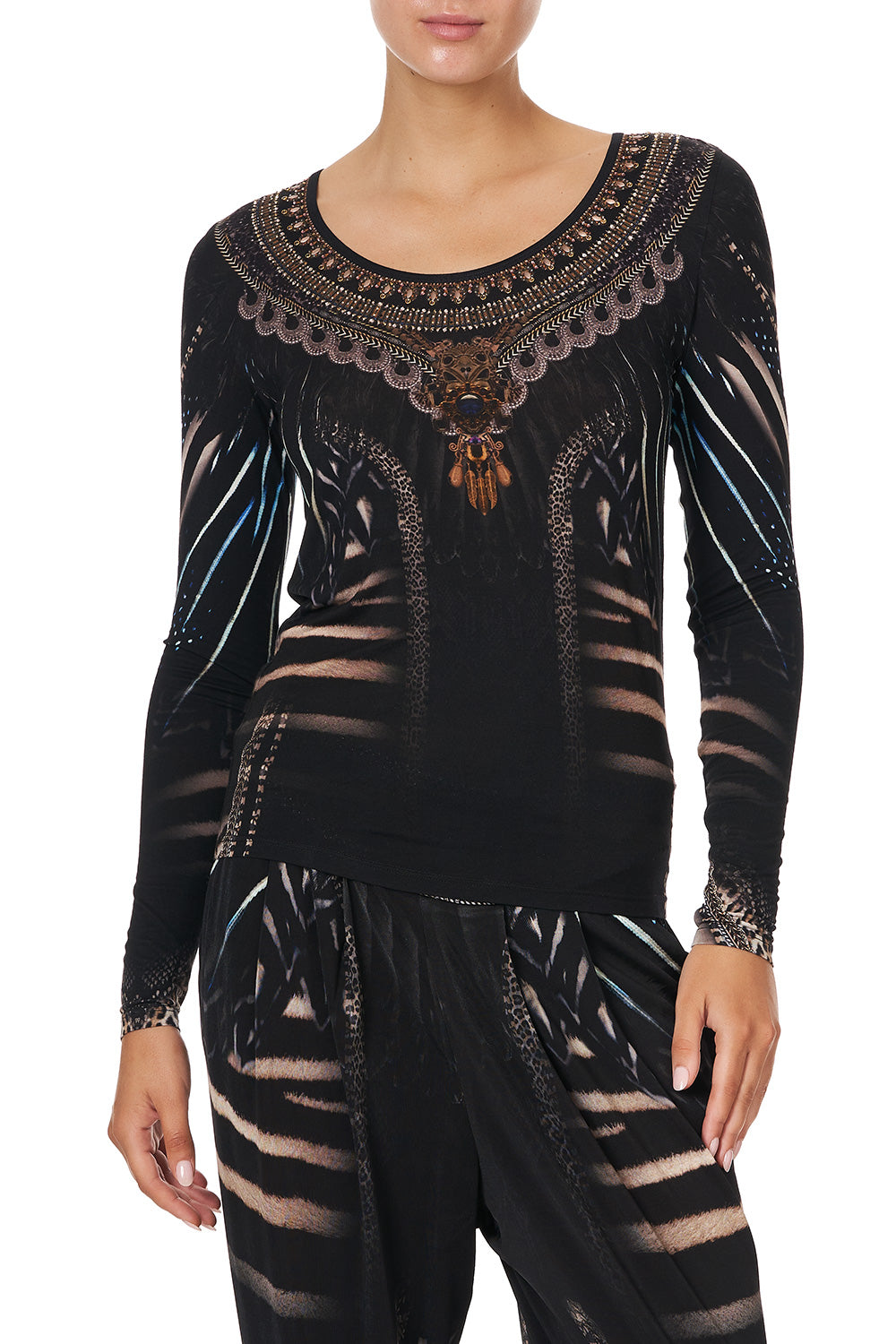 LONG SLEEVE FITTED TOP QUECHUA KING