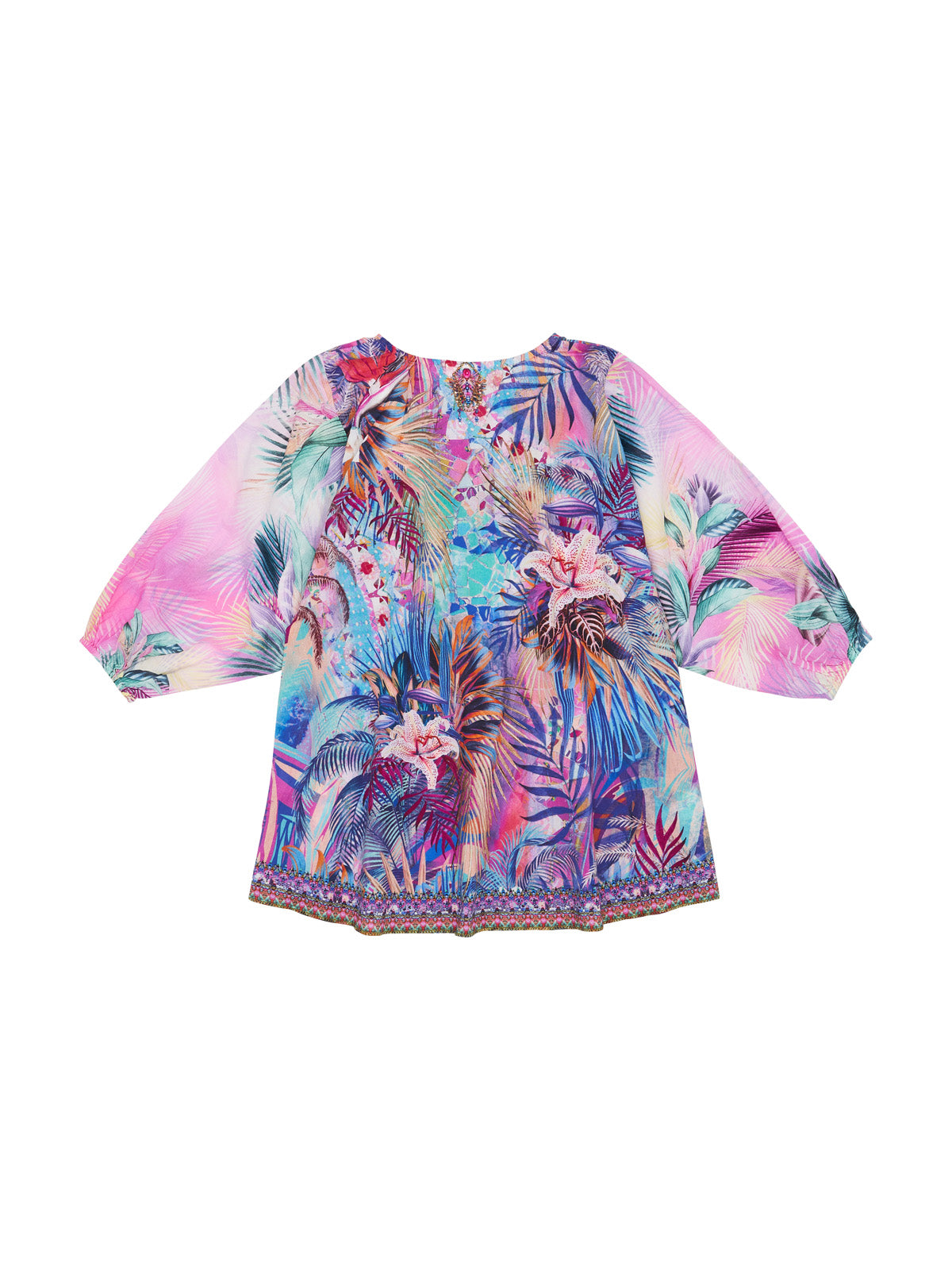 KIDS BATWING DRESS 4-10 SOUTH BEACH SUNRISE