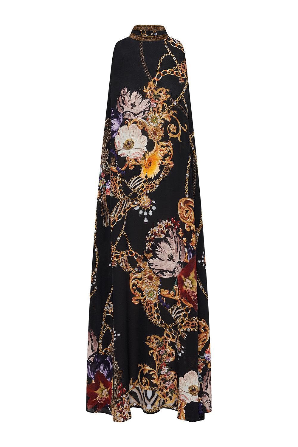 HIGH NECK DRESS WITH BACK NECK TIE A NIGHT IN THE 90S