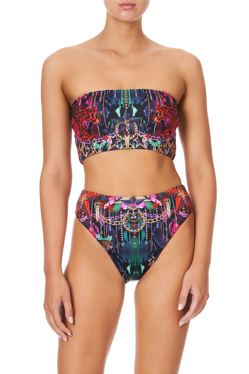 REVERSIBLE WIDE BANDEAU ROCKET WOMAN