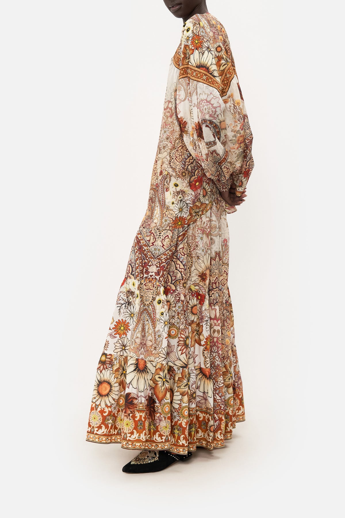 BLOUSON BLOUSE WITH NECK TIE HEART OF A HIPPIE