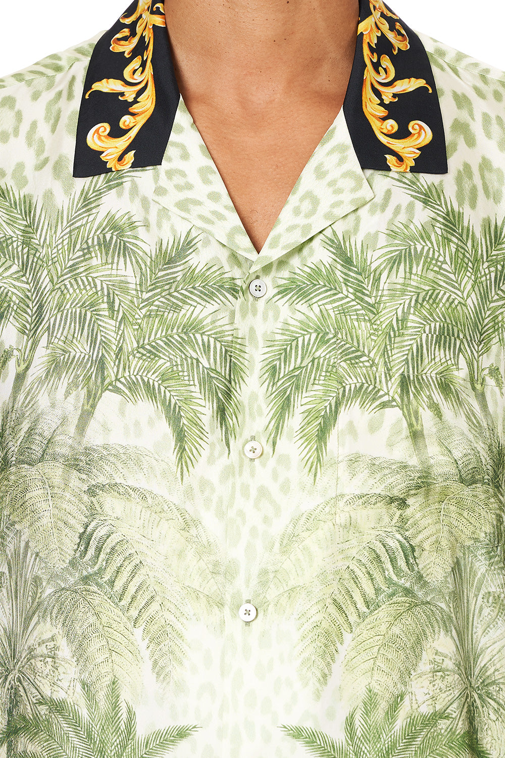 SHORT SLEEVE CAMP COLLARED SHIRT PALAZZO OF PALMS