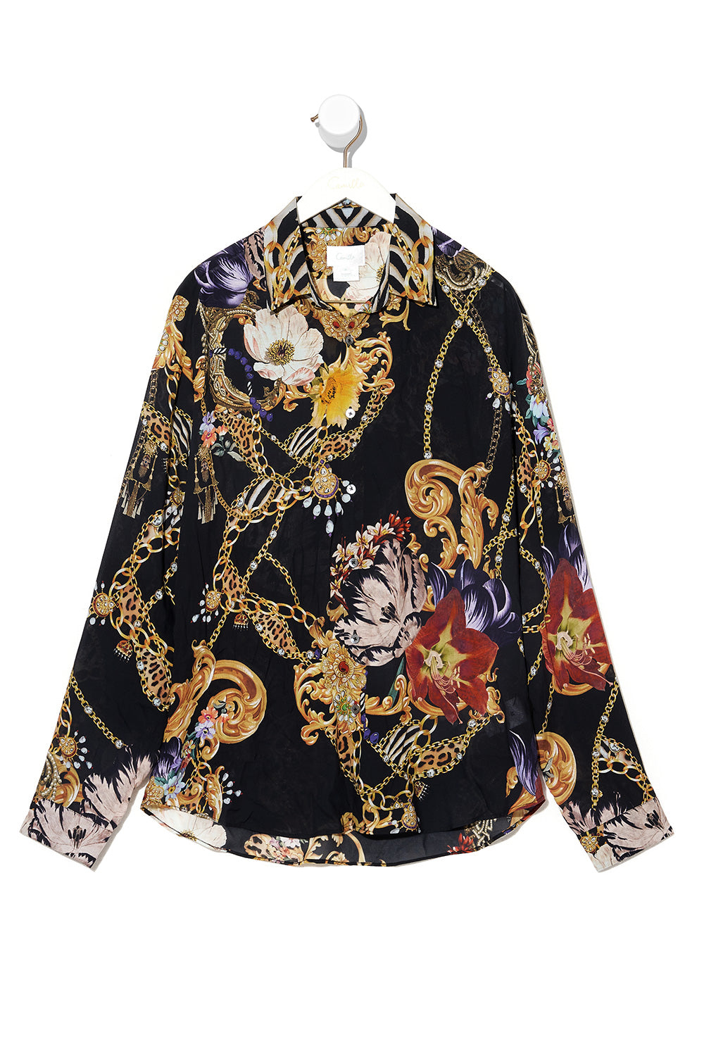 COLLARED LONG SLEEVE SHIRT A NIGHT IN THE 90S