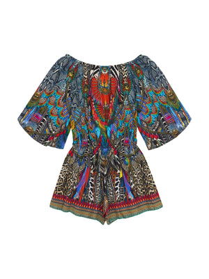 KIDS 3/4 FLARE SLEEVE PLAYSUIT 12-14 GUARDIANS OF THE SUN
