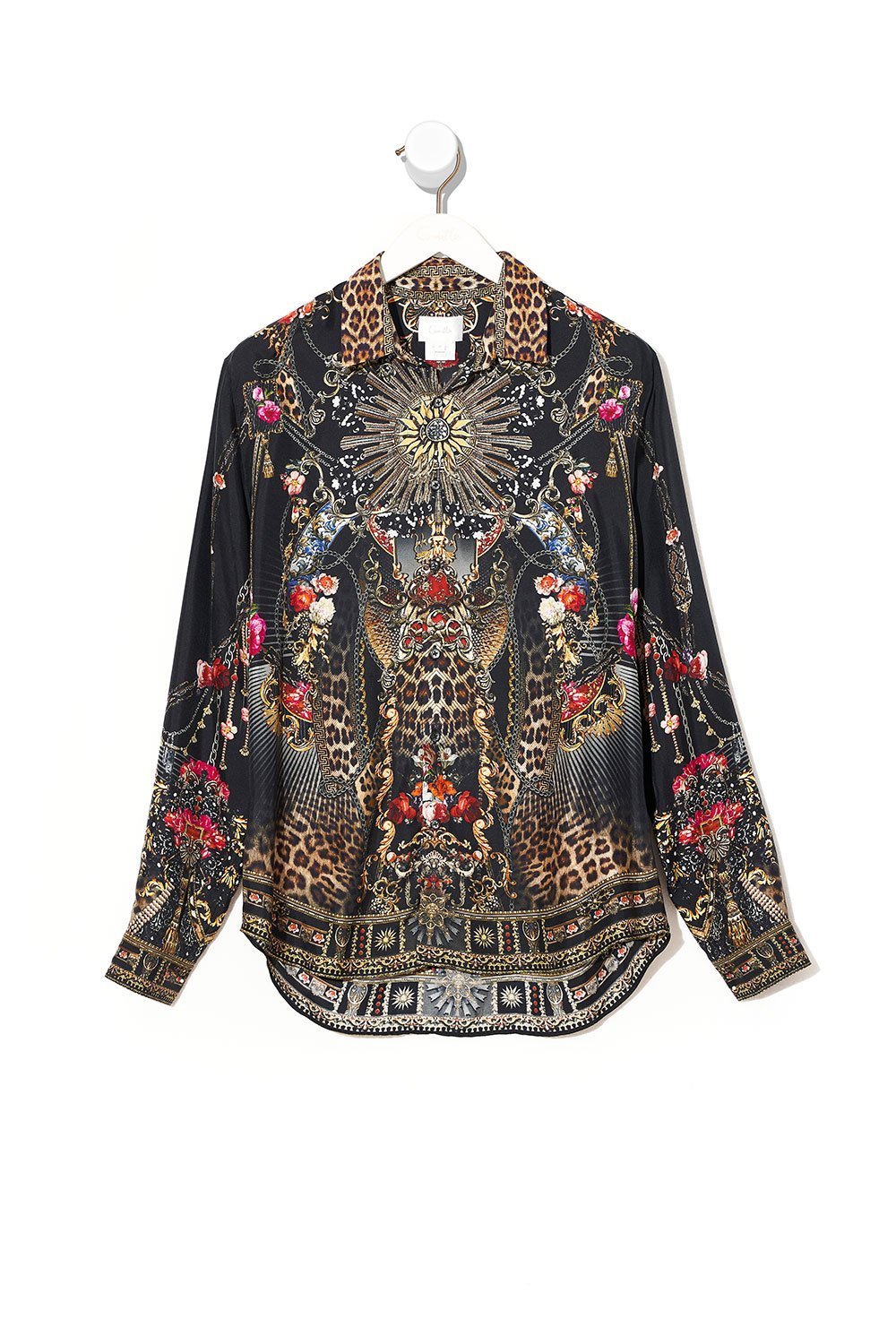 COLLARED LONG SLEEVE SHIRT GOTHIC GODDESS