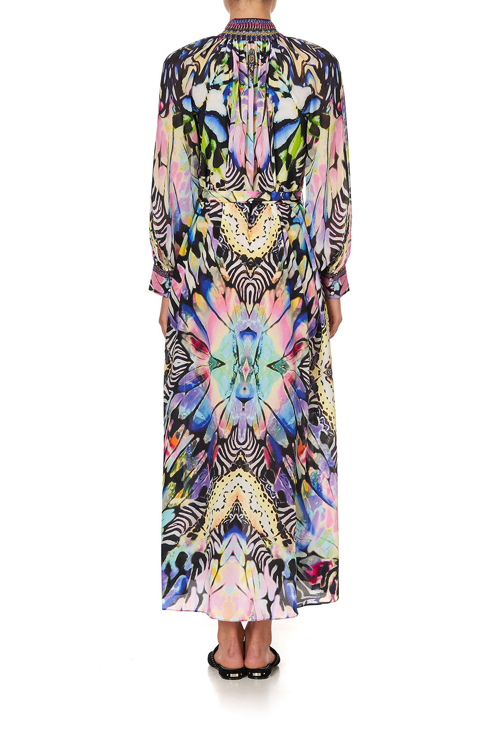 RAGLAN SLEEVE MIDI SHIRT DRESS TRANCE TEMPTATION