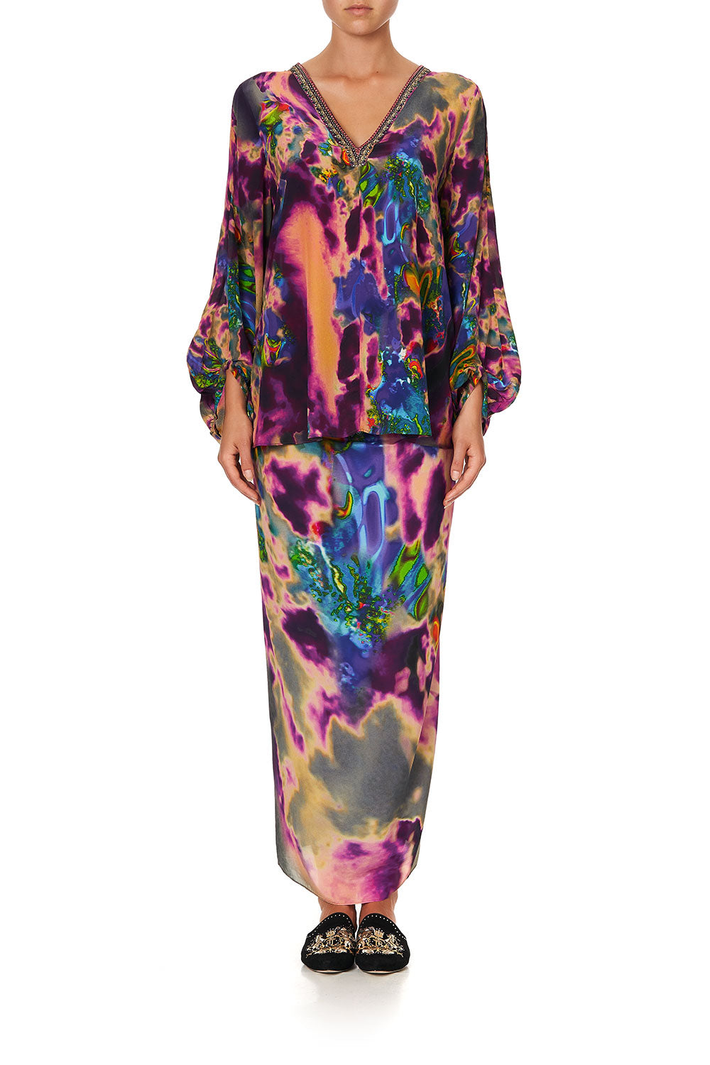 PANEL SLEEVE BLOUSE ACID ABBEY