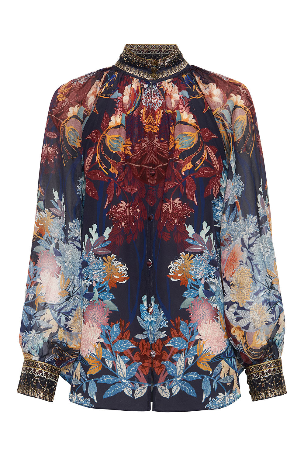 RAGLAN BUTTON UP SHIRT NOUVEAU NIGHTS