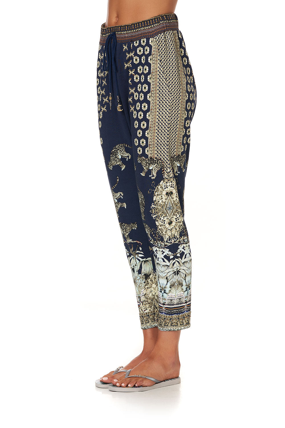 RIB WAIST RELAXED PANT A LITTLE PAST TWILIGHT