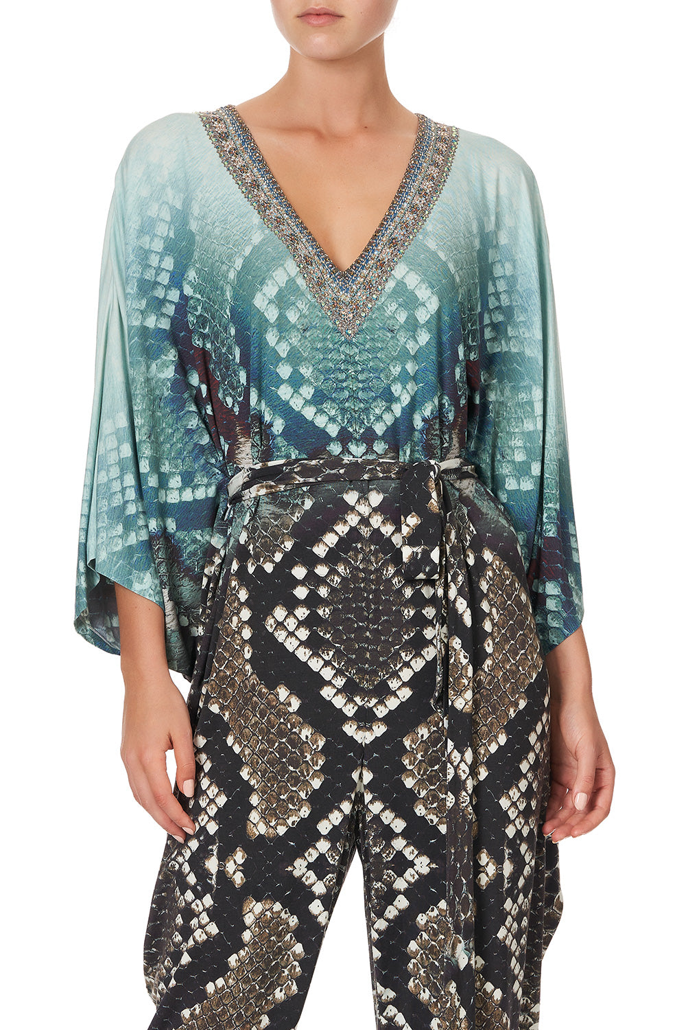 JERSEY BAT SLEEVE JUMPSUIT PREY