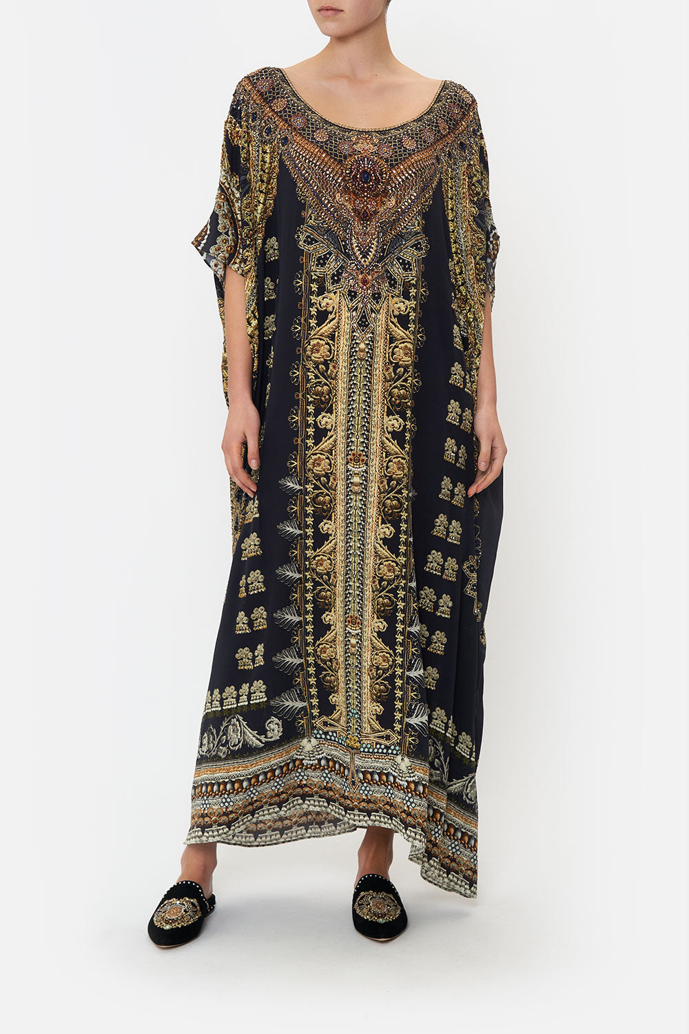 LUXE ROUND NECK KAFTAN ITS ALL OVER TORERO