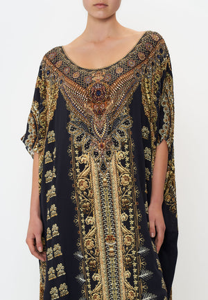 LUXE ROUND NECK KAFTAN ITS ALL OVER TORERO