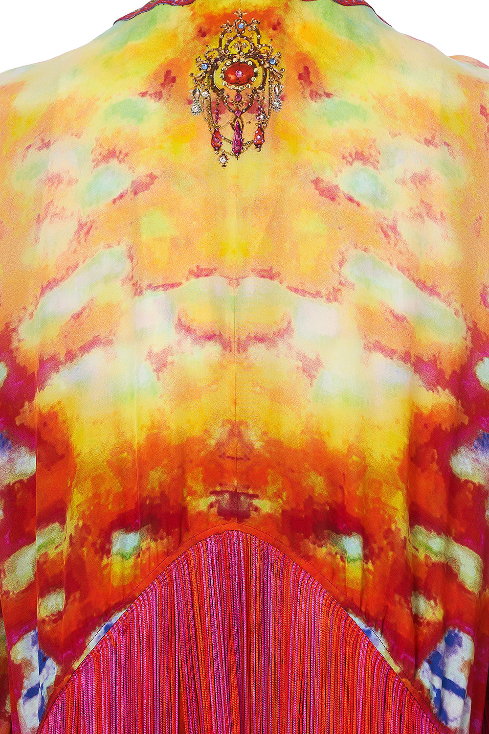 ROBE WITH DOUBLE LAYERED HEM BANSHEE BECKONS