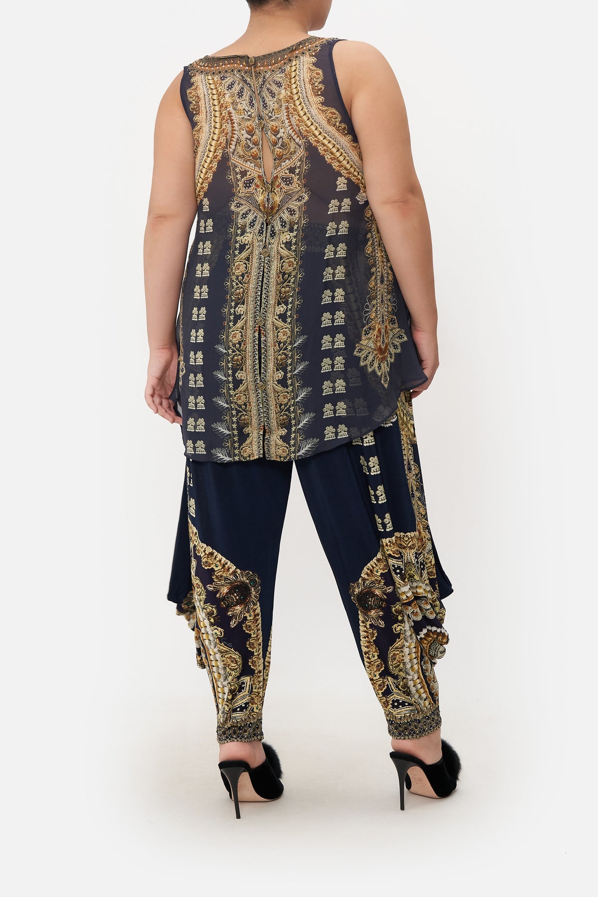 JERSEY DRAPE PANT WITH POCKET ITS ALL OVER TORERO