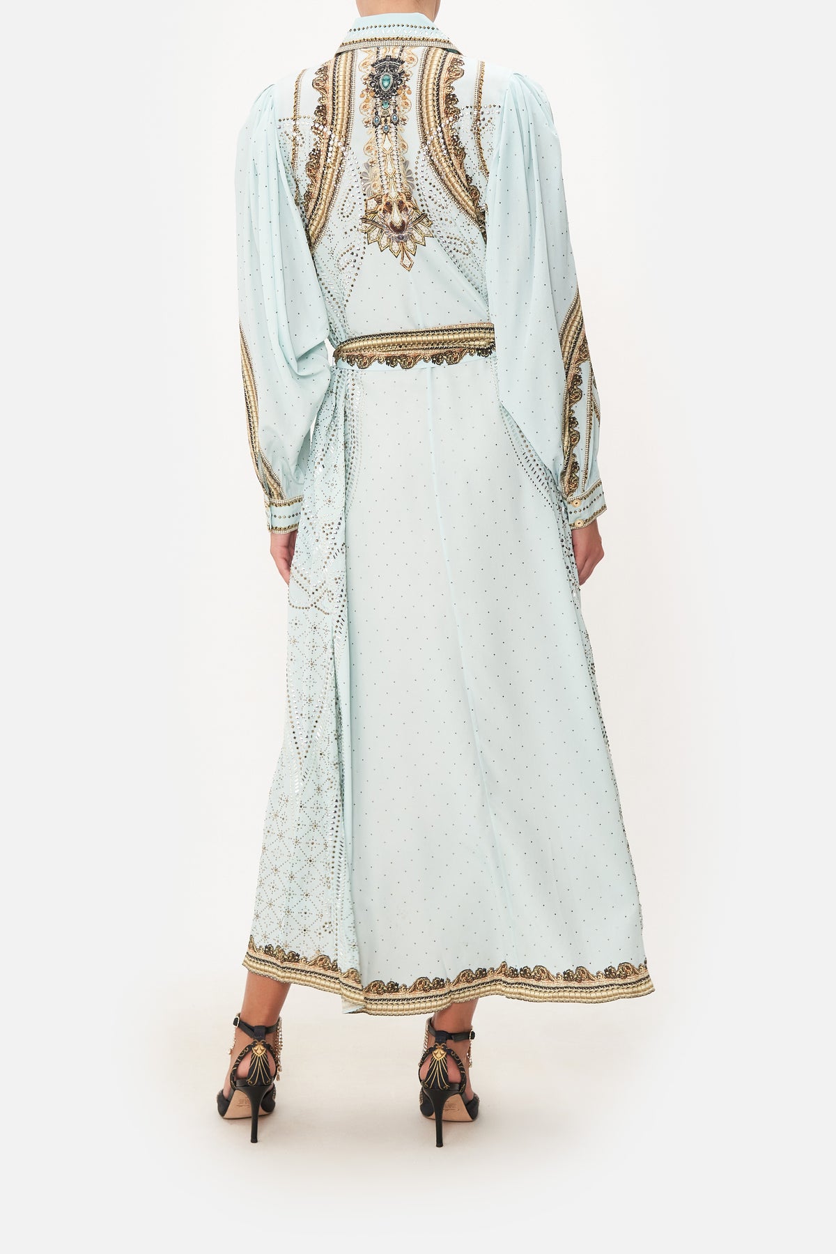 CURVED COLLAR SHIRT DRESS LUXE ESPIRITU