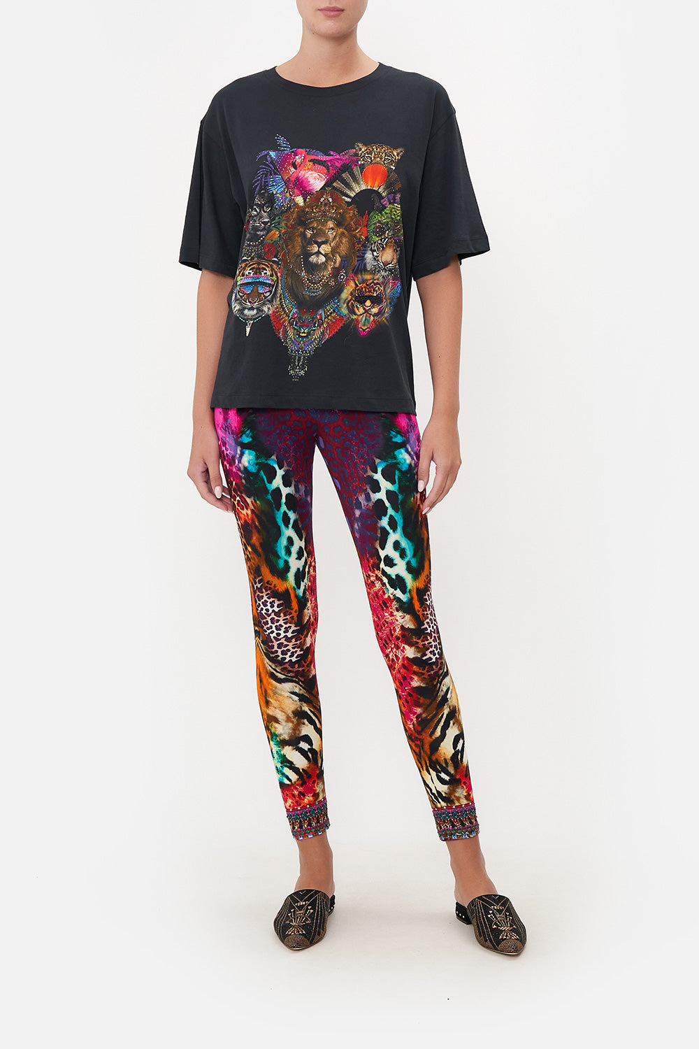 RELAXED BODY AND SLEEVE TEE SURREALIST XANADU