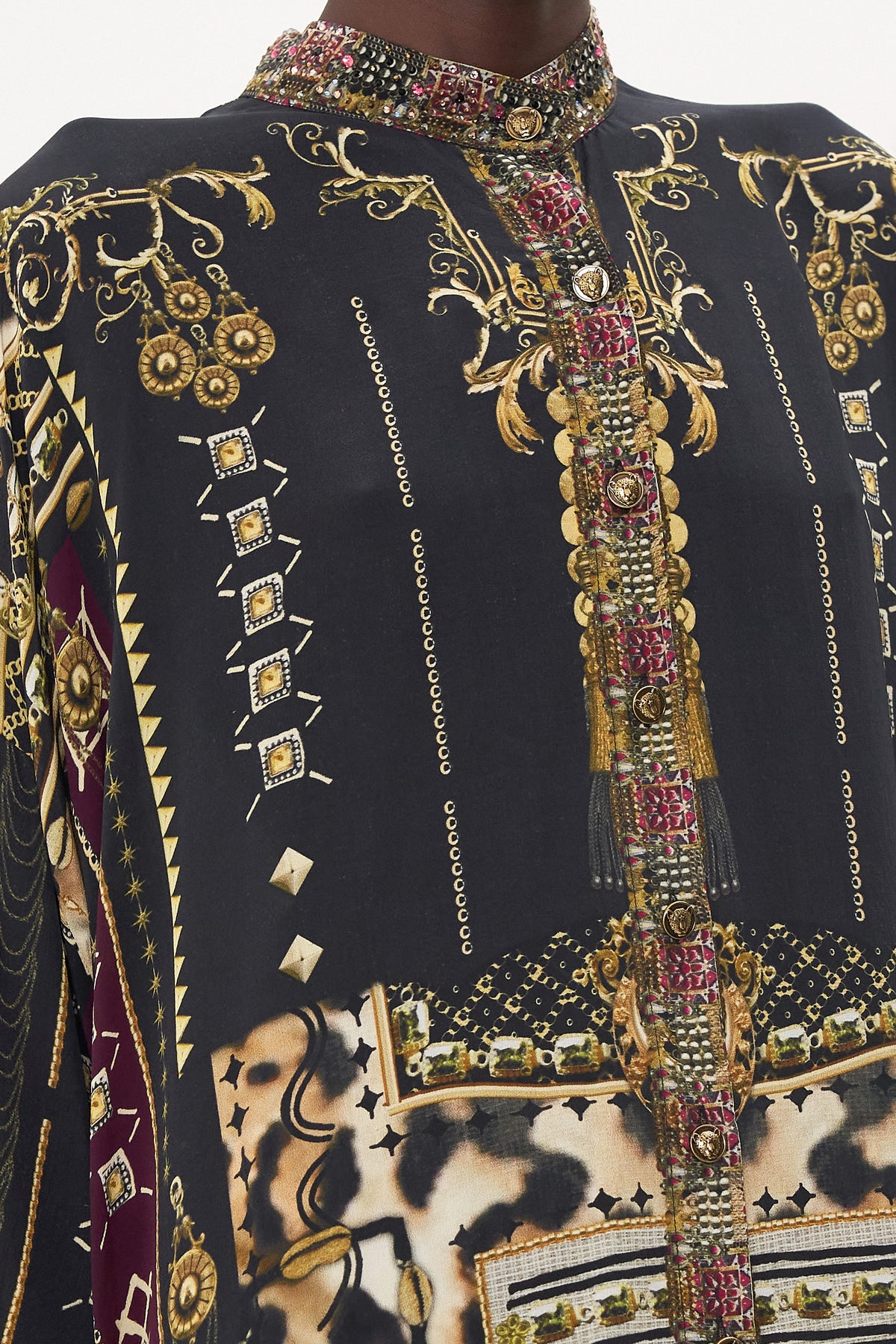 SCOOP BACK SHIRT DRESS DESERT DREAMS