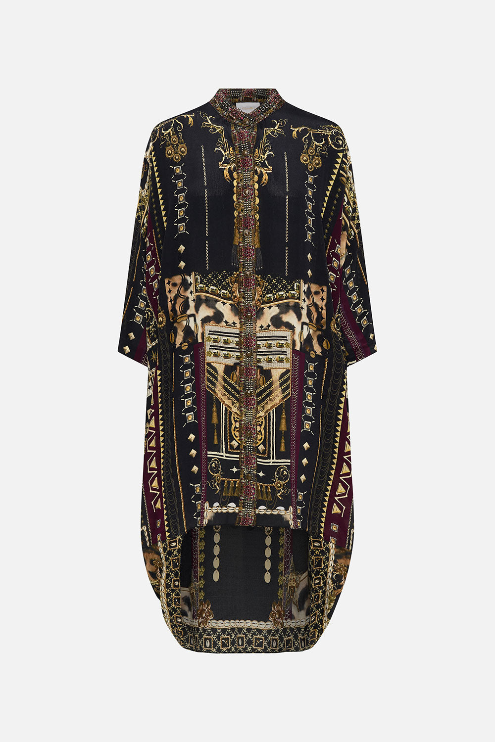 SCOOP BACK SHIRT DRESS DESERT DREAMS