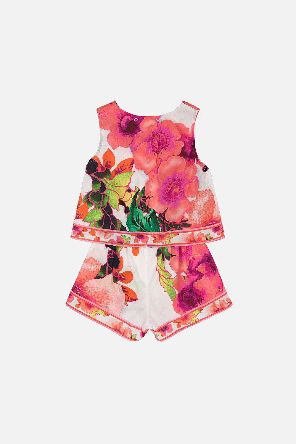 KIDS DOUBLE LAYER PLAYSUIT 4-10 PRETTY AS A POPPY