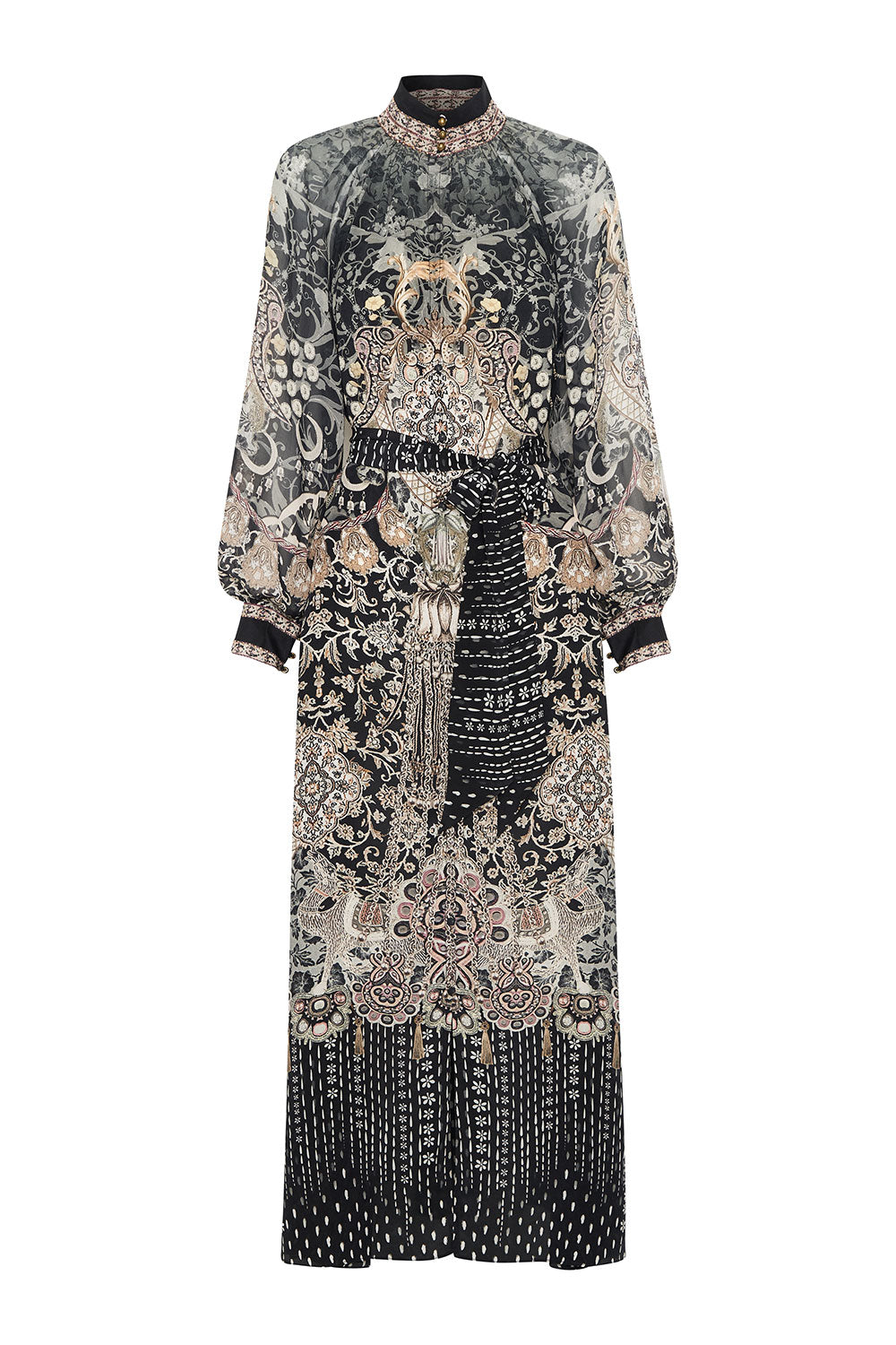 RAGLAN SLEEVE MIDI SHIRT DRESS DUST HER OFF