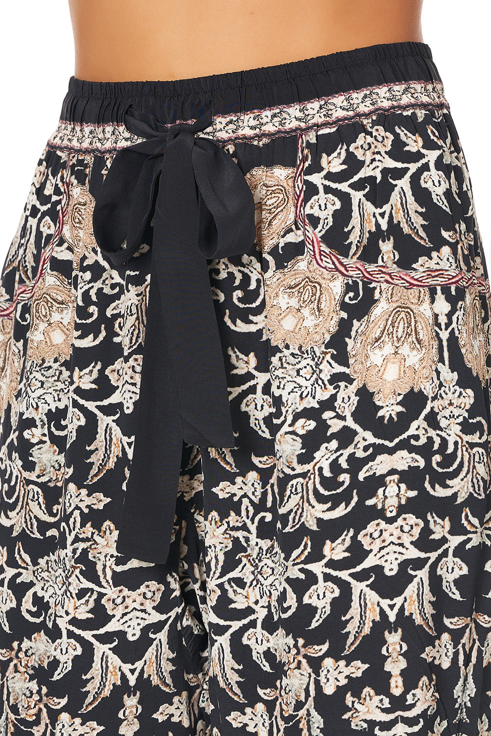 DROP CROTCH SLIM LEG PANT DUST HER OFF