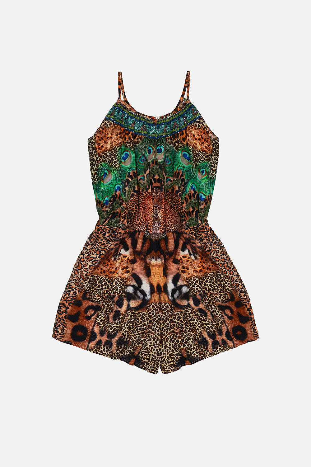 KIDS SHOESTRING STRAP PLAYSUIT 12-14 SURREALIST XANADU