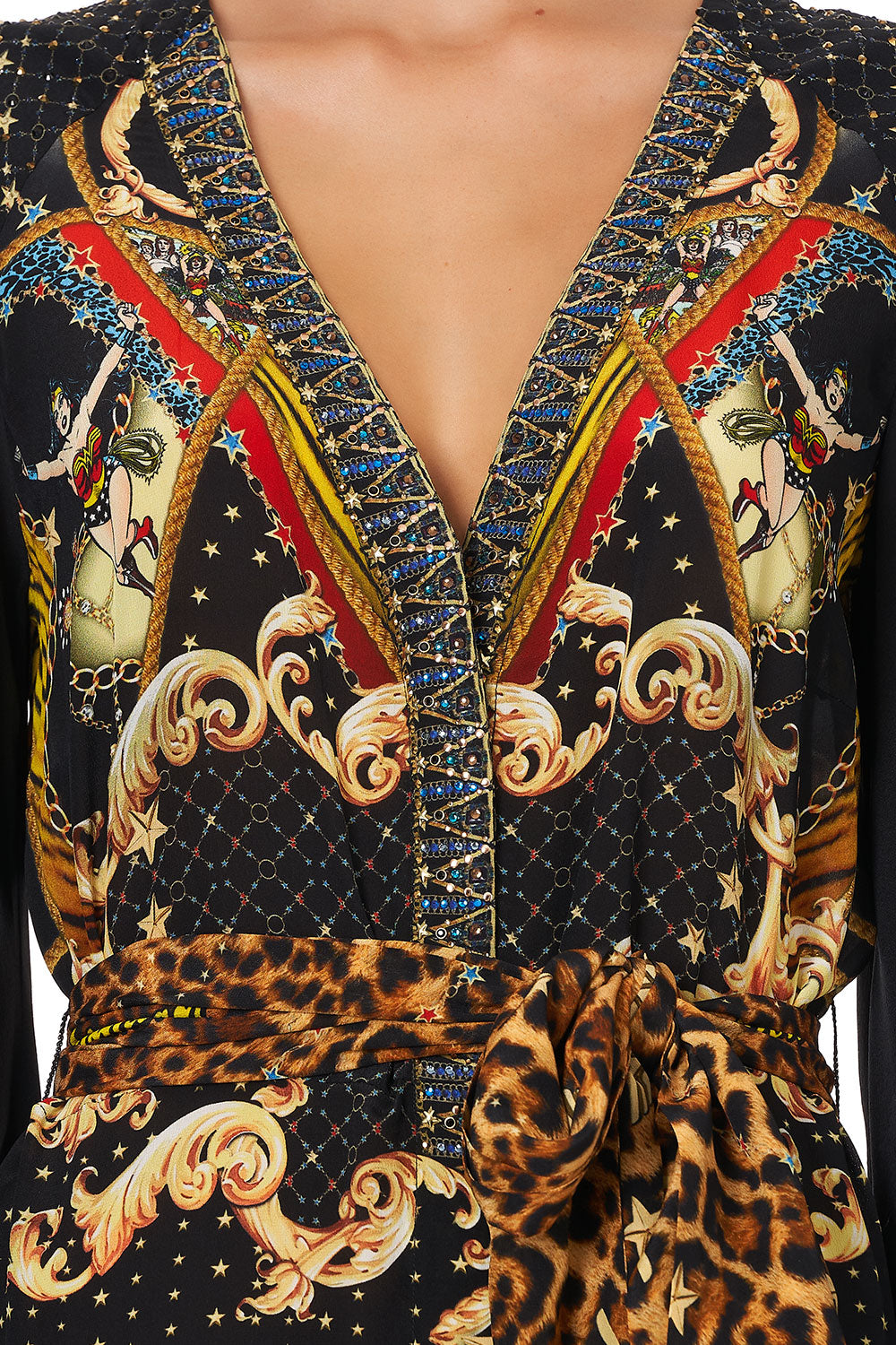 BELTED WRAP DRESS WONDER WOMAN