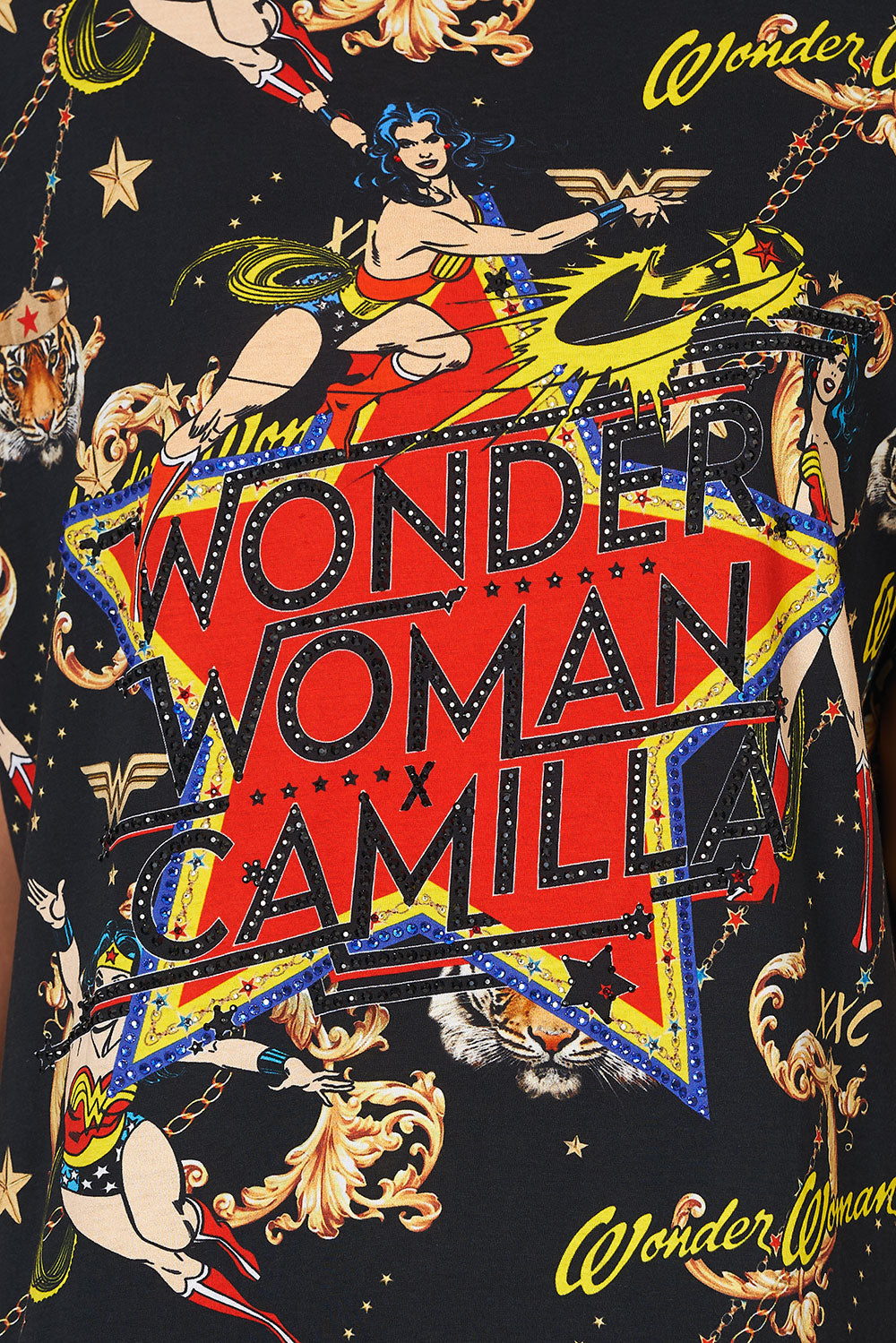 OVERSIZE BAND TEE WONDER WOMAN