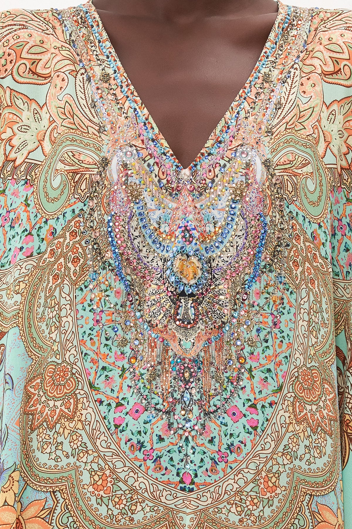 SLIM FIT KAFTAN WITH SPLIT MAKE LOVE NOT WAR