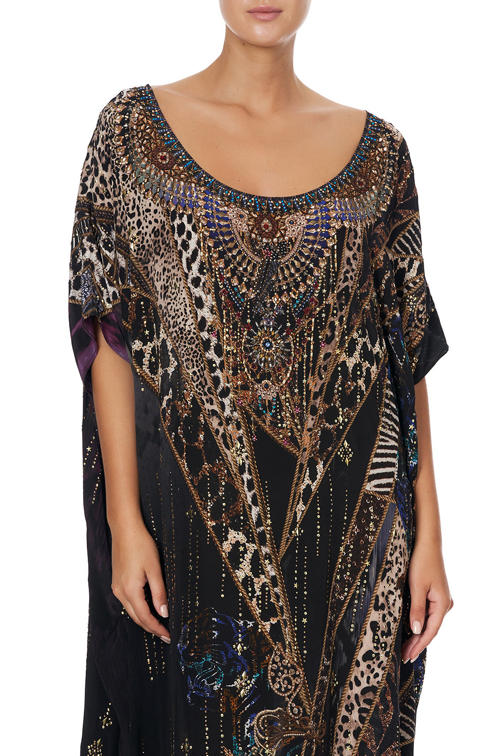 ROUND NECK KAFTAN LADY STARDUST